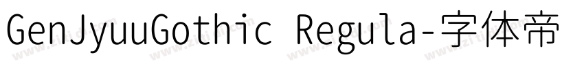 GenJyuuGothic Regula字体转换